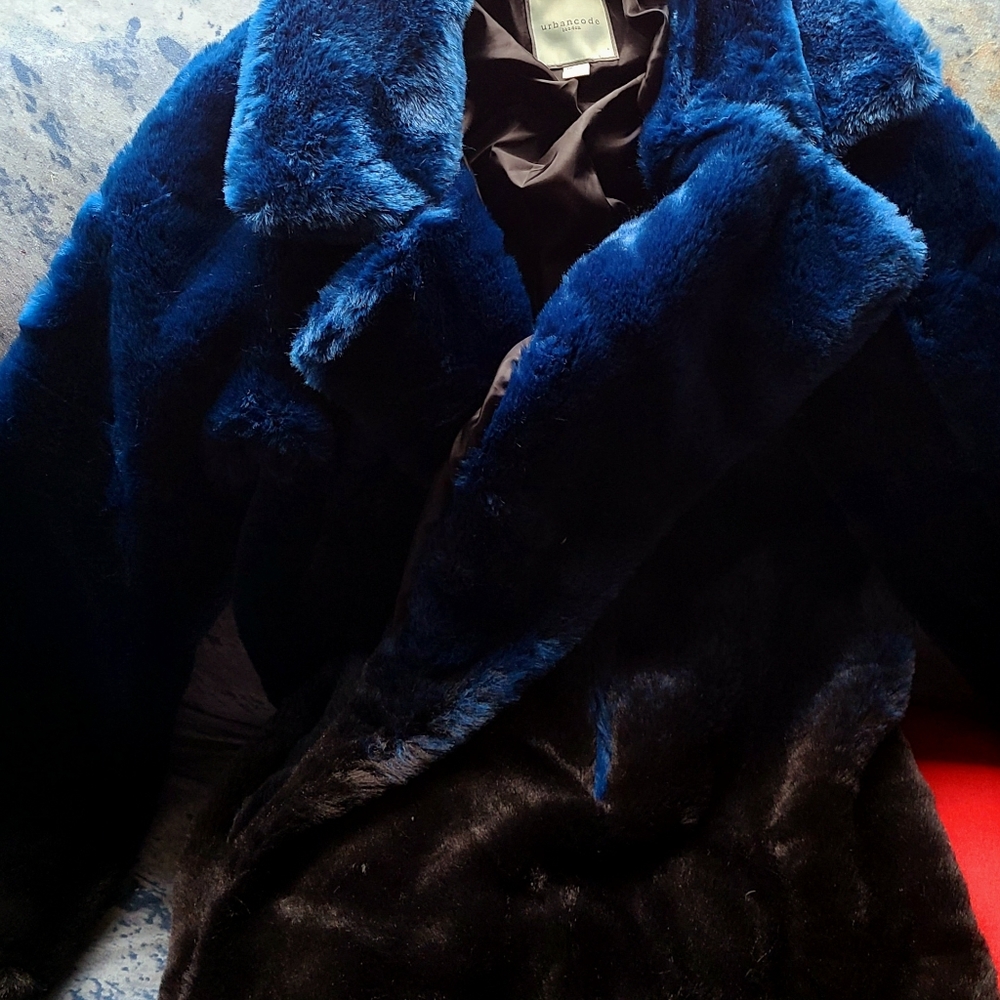 ASOS Faux Fur Ombre Coat by Urban Code